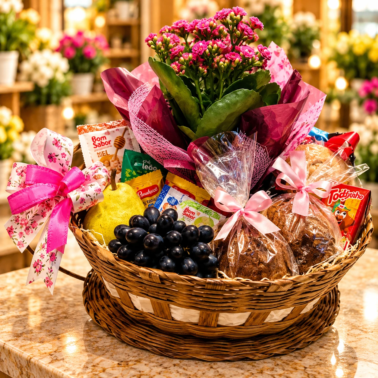 Cesta com Carinho da Maxx Flowers